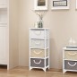 vidaXL Mueble de almacenaje con 4 cajones madera vidaXL Mueble de almacenaje con 4 cajones madera