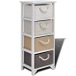 vidaXL Mueble de almacenaje con 4 cajones madera vidaXL Mueble de almacenaje con 4 cajones madera