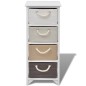 vidaXL Mueble de almacenaje con 4 cajones madera vidaXL Mueble de almacenaje con 4 cajones madera