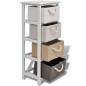 vidaXL Mueble de almacenaje con 4 cajones madera vidaXL Mueble de almacenaje con 4 cajones madera