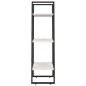 vidaXL Estante de almacenamiento madera maciza pino blanco 60x30x105cm vidaXL Estante de almacenamiento madera maciza pino blanco 60x30x105cm