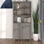 vidaXL Aparador HAMAR madera de pino maciza gris claro vidaXL Aparador HAMAR madera de pino maciza gris claro