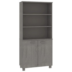 vidaXL Aparador HAMAR madera de pino maciza gris claro