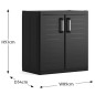  Keter Base de armario de almacenamiento Detroit XL negro