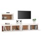 vidaXL Muebles para TV 3 piezas madera maciza de pino blanco