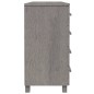 vidaXL Aparador HAMAR madera maciza de pino gris claro 113x40x80 cm vidaXL Aparador HAMAR madera maciza de pino gris claro 113x40x80 cm