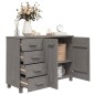 vidaXL Aparador HAMAR madera maciza de pino gris claro 113x40x80 cm vidaXL Aparador HAMAR madera maciza de pino gris claro 113x40x80 cm