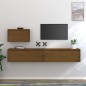 vidaXL Muebles para TV 3 piezas madera maciza de pino marrón miel vidaXL Muebles para TV 3 piezas madera maciza de pino marrón miel