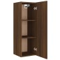 vidaXL Set de muebles para TV 4 pzas madera contrachapada marrón roble