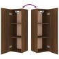 vidaXL Set de muebles para TV 4 pzas madera contrachapada marrón roble