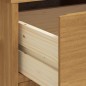 vidaXL Aparador alto con puertas vidrio FLAM madera pino 80x40x180 cm
