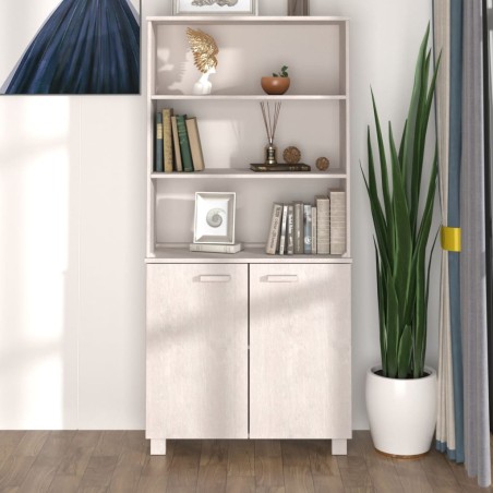 vidaXL Aparador HAMAR madera de pino maciza blanco