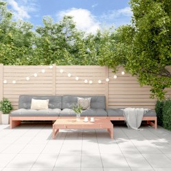 vidaXL Juego de muebles jardín 4 pzas y cojines madera abeto Douglas