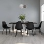 vidaXL Sillas de comedor 6 unidades negras PP vidaXL Sillas de comedor 6 unidades negras PP