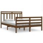 vidaXL Estructura de cama madera maciza marrón miel 140x200 cm