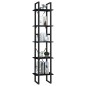 vidaXL Estantería librería 5 niveles madera de pino negro 40x30x175 cm vidaXL Estantería librería 5 niveles madera de pino negro 40x30x175 cm