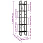 vidaXL Estantería librería 5 niveles madera de pino negro 40x30x175 cm vidaXL Estantería librería 5 niveles madera de pino negro 40x30x175 cm