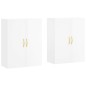 vidaXL Armario de pared 2 unidades blanco brillante 69,5x34x90 cm vidaXL Armario de pared 2 unidades blanco brillante 69,5x34x90 cm