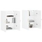 vidaXL Armario de pared 2 unidades blanco brillante 69,5x34x90 cm vidaXL Armario de pared 2 unidades blanco brillante 69,5x34x90 cm