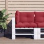 vidaXL Cojines para palets 3 unidades tela rojo tinto vidaXL Cojines para palets 3 unidades tela rojo tinto