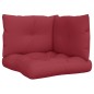 vidaXL Cojines para palets 3 unidades tela rojo tinto vidaXL Cojines para palets 3 unidades tela rojo tinto