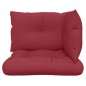 vidaXL Cojines para palets 3 unidades tela rojo tinto vidaXL Cojines para palets 3 unidades tela rojo tinto
