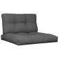 vidaXL Cojines para palets 2 unidades tela gris antracita vidaXL Cojines para palets 2 unidades tela gris antracita