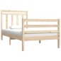 vidaXL Estructura de cama madera maciza 90x190 cm