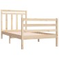 vidaXL Estructura de cama madera maciza 90x190 cm