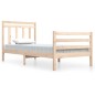 vidaXL Estructura de cama de madera maciza 100x200 cm