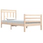 vidaXL Estructura de cama de madera maciza 100x200 cm