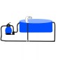 vidaXL Fuente cascada de piscina con LEDs acero inoxidable 30x60x45 cm vidaXL Fuente cascada de piscina con LEDs acero inoxidable 30x60x45 cm
