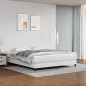 vidaXL Colchón muelles ensacados cuero sintético blanco 180x200x20 cm vidaXL Colchón muelles ensacados cuero sintético blanco 180x200x20 cm
