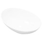 vidaXL Lavabo ovalado de cerámica blanco 40x33 cm vidaXL Lavabo ovalado de cerámica blanco 40x33 cm