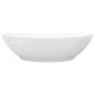 vidaXL Lavabo ovalado de cerámica blanco 40x33 cm vidaXL Lavabo ovalado de cerámica blanco 40x33 cm