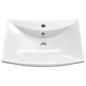 vidaXL Lavabo de cerámica rectangular con orificio de grifo y desagüe vidaXL Lavabo de cerámica rectangular con orificio de grifo y desagüe