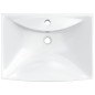 vidaXL Lavabo de cerámica rectangular con orificio de grifo y desagüe vidaXL Lavabo de cerámica rectangular con orificio de grifo y desagüe