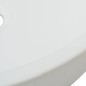 vidaXL Lavabo redondo de cerámica blanco 42x12 cm vidaXL Lavabo redondo de cerámica blanco 42x12 cm