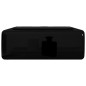 vidaXL Lavabo de cerámica cuadrado con orificio de grifo/desagüe negro vidaXL Lavabo de cerámica cuadrado con orificio de grifo/desagüe negro