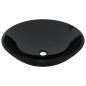 vidaXL Lavabo y grifo tapón pulsador cristal templado negro vidaXL Lavabo y grifo tapón pulsador cristal templado negro