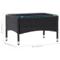 vidaXL Mesa de centro de ratán sintético negro 60x40x36 cm vidaXL Mesa de centro de ratán sintético negro 60x40x36 cm