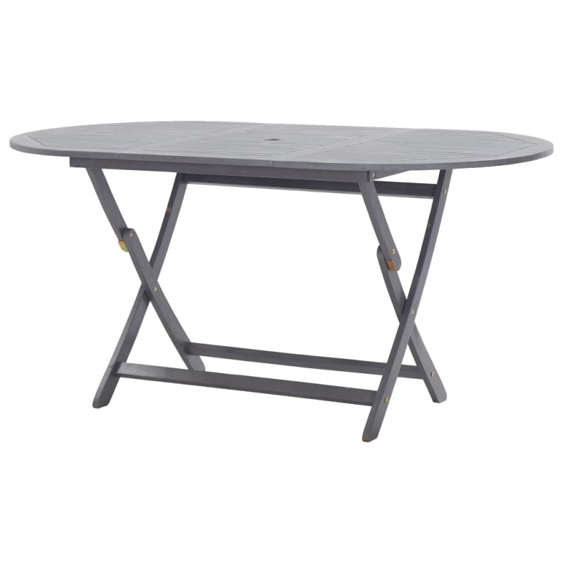 vidaXL Mesa de jardín plegable madera maciza de acacia 160x85x75 cm vidaXL Mesa de jardín plegable madera maciza de acacia 160x85x75 cm