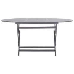 vidaXL Mesa de jardín plegable madera maciza de acacia 160x85x75 cm 