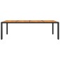 vidaXL Mesa jardín madera acacia ratán sintético negro 250x100x75 cm vidaXL Mesa jardín madera acacia ratán sintético negro 250x100x75 cm