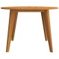 vidaXL Mesa de jardín madera maciza de acacia Ø110x75 cm