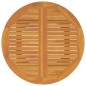 vidaXL Mesa de jardín madera maciza de acacia Ø110x75 cm
