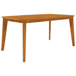 vidaXL Mesa de jardín madera maciza de acacia 160x90x75 cm