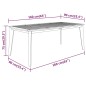 vidaXL Mesa de jardín madera maciza de acacia 160x90x75 cm