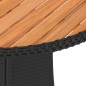 vidaXL Mesa de comedor de jardín ratán sintético acacia negro Ø 70 cm vidaXL Mesa de comedor de jardín ratán sintético acacia negro Ø 70 cm