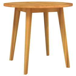 vidaXL Mesa de jardín madera maciza de acacia Ø85x75 cm